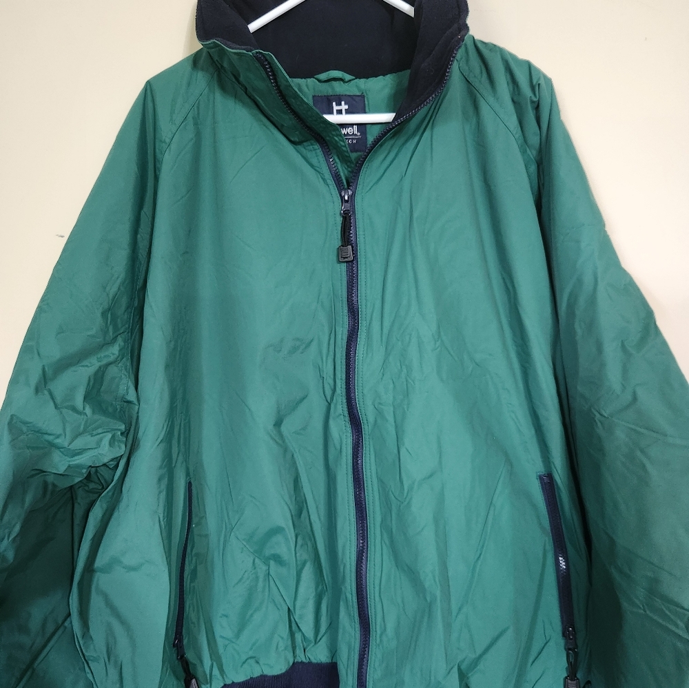 Vintage Hartwell Coretech Bomber Jacket Full Zip Green. Mens Size 4 XL